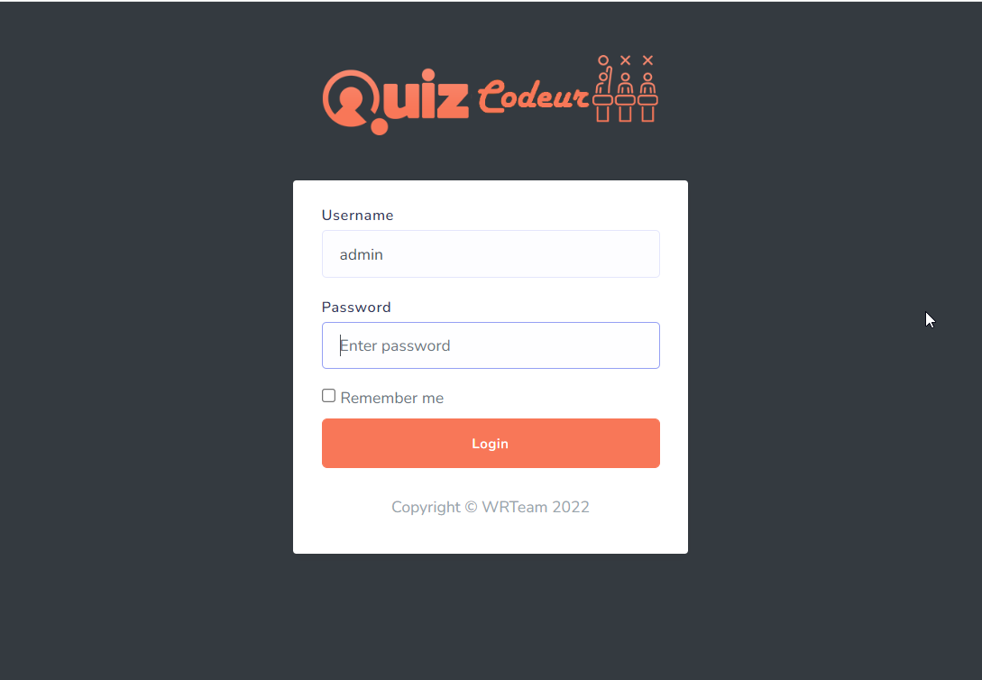Documentation technique sur le projet Backend/API REST PHP codeigniter de QuizCodeur
